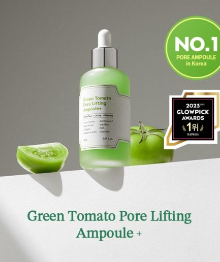 SUNGBOON EDITOR Green Tomato Pore Lifting Ampoule+ bottle of ampoule for pore care and slow aging
