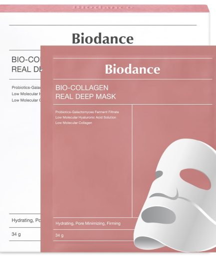 Biodance Bio Collagen Real Deep Mask (4ea) will help refine enlarged pores, improves skin elasticity instantly after application and visibly smooths out the appearance of fine lines and wrinkles.