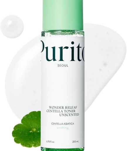 Purito SEOUL Wonder Releaf Centella Toner Unscented delivers quick relief from irritation and redness after just one application