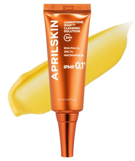 APRILSKIN Carrotene IPMP Clearing Solution helps to to quickly improve and fade acne marks after extraction