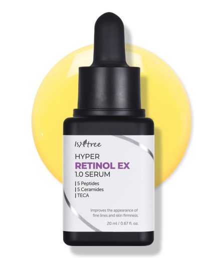 Isntree Hyper Retinol EX 1.0 Serum is a slow-ageing serum that restores the skin's youthful radiance and firmness