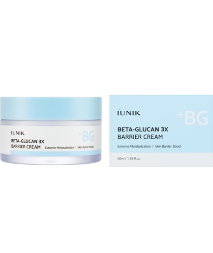 iUNIK Beta Glucan 3x Barrier Cream moisturiser for dry sensitive skin