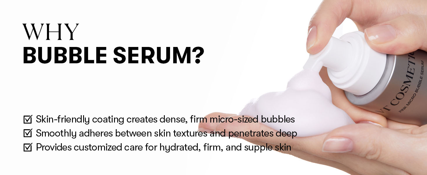 VT Cosmetics Retinol Collagen Pink Micro Bubble Serum why bubbles