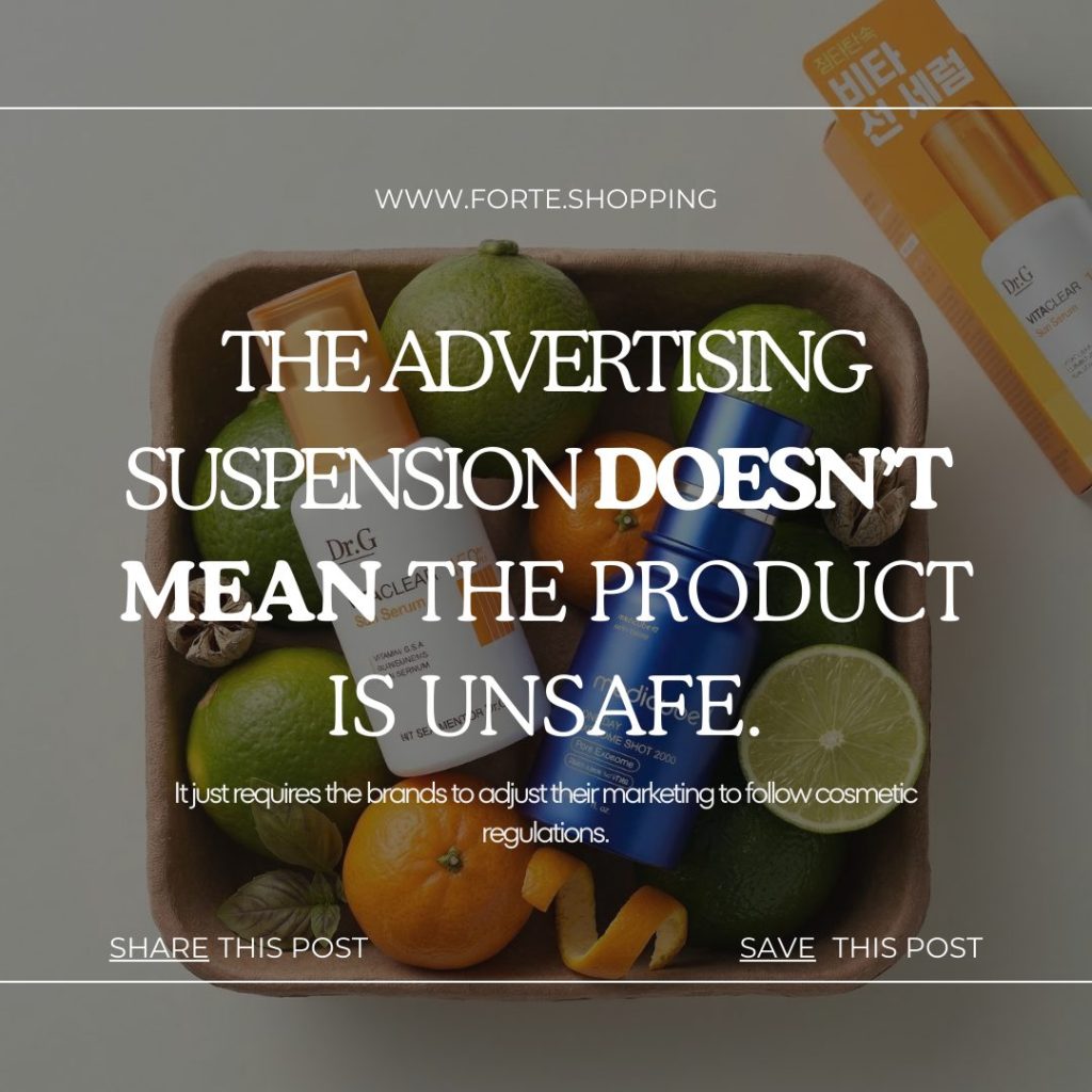 viral kbeauty products ads suspended forte kbeauty shopping 4