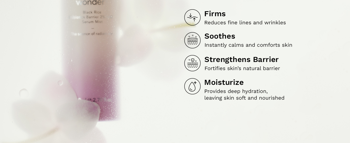 Haruharu Wonder Black Rice Probiotics Barrier NAD+ Serum Mist ingredients