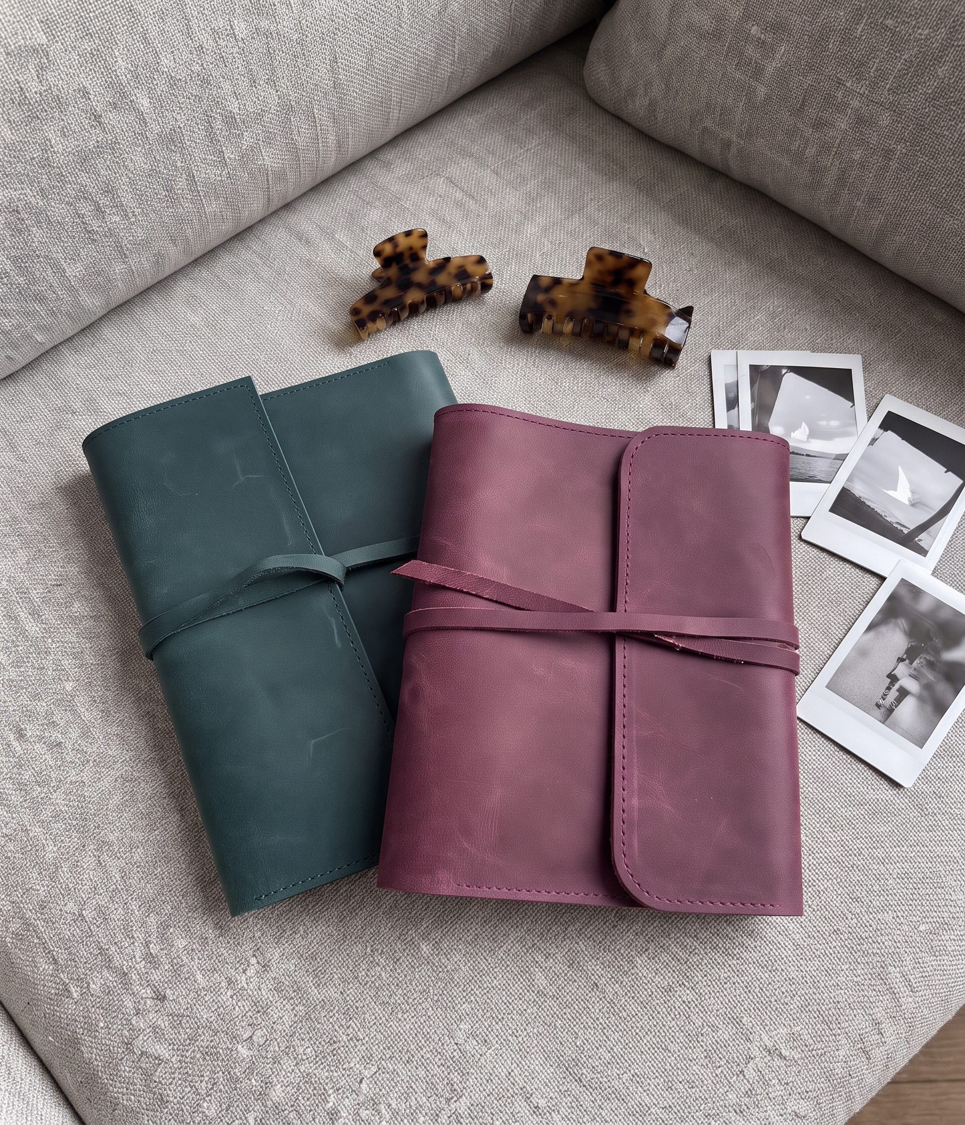Plum leather folio concept image A - FORTExPenelope Plum leather folio concept image A