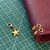 Gold Tone Folio Charms - Star