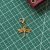 Gold Tone Folio Charms - Large Dragonfly