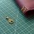 Gold Tone Folio Charms - Paw Print